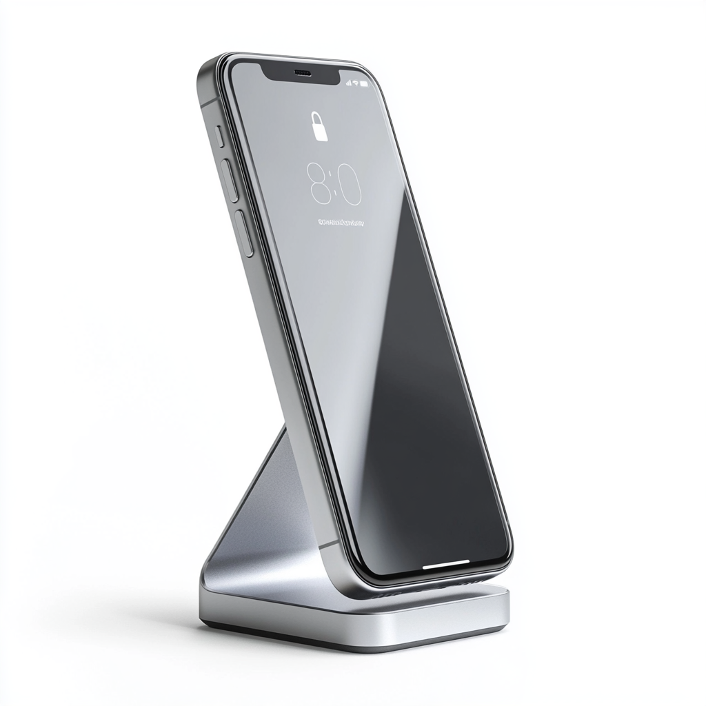 Blnzk Magnetic Wireless Charging Stand - 2-in-1 Desktop Phone Holder & Fast Charger - Compatible with iPhone MagSafe - Sleek Industrial Design