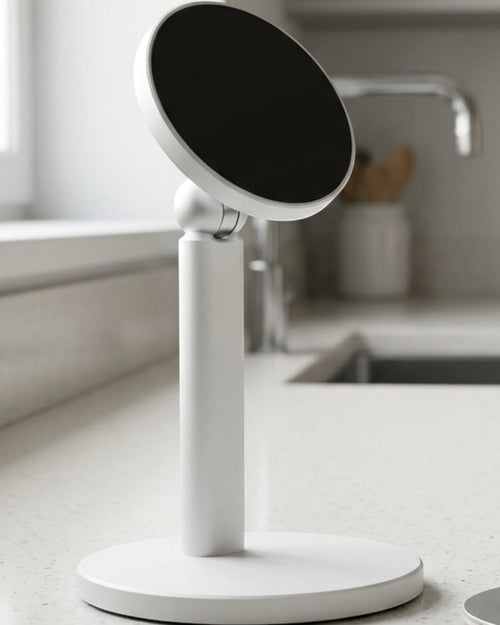 Blnzk Magnetic Rotating Phone Stand Matte White - Lifestyle view